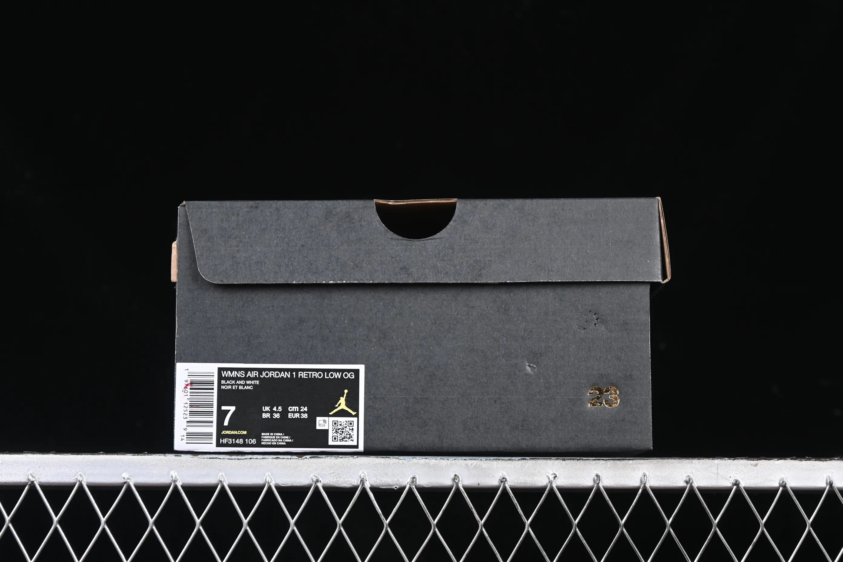 All categories Air Jordan Jordan series basketball shoes Air Jordan 1 Low Air Jordan 1 Low AJ1 Joe 1 gray white black hook low-top cultural casual sneakers HF3148-106